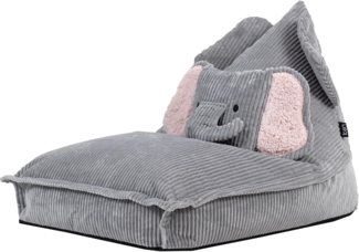 icon Sitzsack Kinder Animalfreunde mit Kissen aus Cord, 72 x 102 x 66 cm, Made in Germany, für Kinderzimmer
