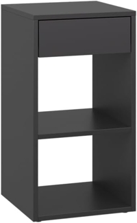 Nachttisch Dany Anthrazit 35 x 65 cm mit 1 Schublade Vicco