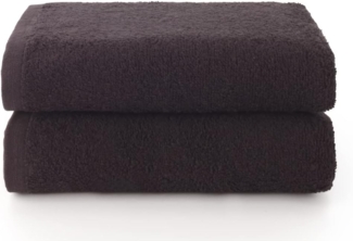Top Towel - Plus - Große Badetücher - Badezimmerhandtücher - 2 Hand- oder Waschbeckenhandtücher - 50x100 cm - 100 % Baumwolle - Schwarz
