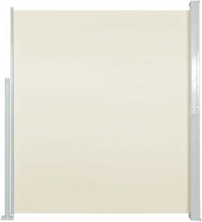 vidaXL Ausziehbare Seitenmarkise 140×500 cm Creme 48395