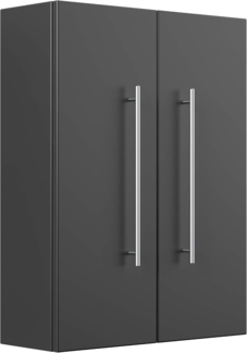Magnolia Home 'Aurum-L' Badschrank, Holz, Schwarz, 70 x 53 x 20 cm
