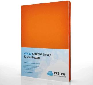 Comfort Jersey Kissenbezug Doppelpack 80x80 cm Orange