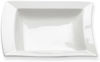 Maxwell & Williams Sway Teller Tief, Suppenteller, Tiefer Teller, Salatteller, Porzellan, Weiß, 19. 5 cm, JX31042