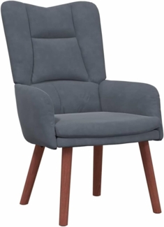 vidaXL Entspannungsstuhl Dunkelgrau 63 x 67 x 94 cm Samt 42001804