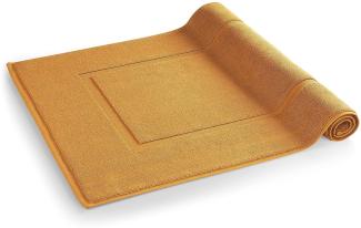 Blumtal Premium Frottier Badematte - Badeteppich OEKO-TEX® zertifiziert, waschbarer Badvorleger 50x80 cm, saugstark & weich, pumpkin spice - braun