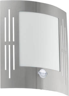 Eglo 88144 Aussen-/Wandleuchte CITY edelstahl, E27 max. 1X40W L:23,5cm H:26cm