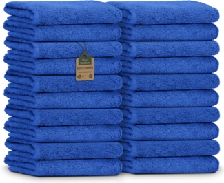 NatureMark 20x, 100% Baumwolle Gästetücher, Royalblau, 20er Pack 30x50 cm, 20