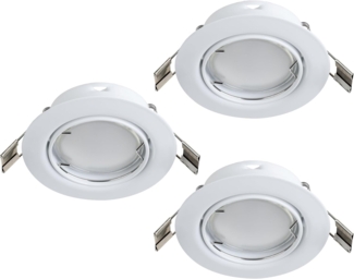 Eglo 94235 GU10 LED Einbauleuchte PENETO weiß max. 3X3W