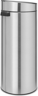 Brabantia Touch Bin, Mülleimer, Abfalleimer, Papierkorb in Matt Steel, 30 Liter, 115349