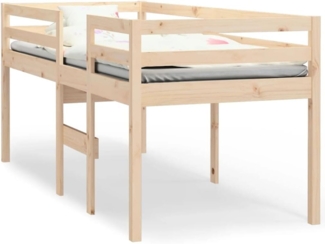 vidaXL Hochbett 90x190 cm Massivholz Kiefer 821614
