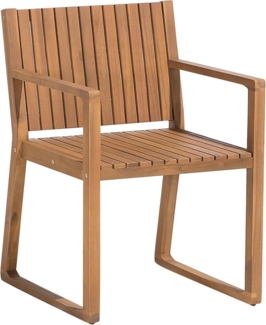 Gartenstuhl SASSARI Akazienholz Heller Holzfarbton