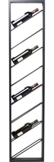 Hängeregal Bistro , Schwarz , 36 x 160 x 6 cm