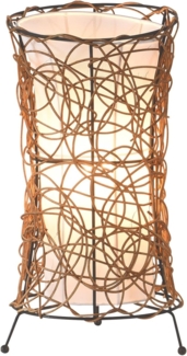 Tischleuchten SKOV 41652 Ø20CM Rattan, Stoffschirm