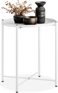Beistelltisch Chester 45,5 x 45,5 x 53 cm - weiß