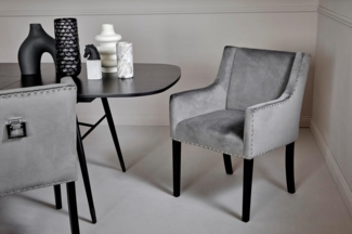 Jahnke ESSZIMMERSTUHL SAVIK Kent SAMT ANTHRAZIT GRAU/SCHWARZ