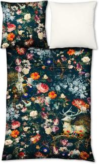 Fleuresse Mako-Satin Bettwäsche Bed Art S Zauberwald glory | 135x200 cm + 80x80 cm