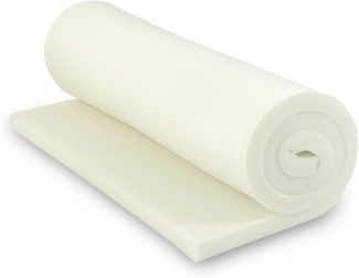 MSS Viscoelastische Matratzenauflage, ohne Bezug, 200 x 200 x 4 cm, Visco-Schaumstoff