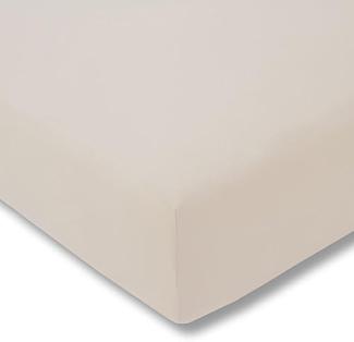 Estella Zwirnjersey Spannbetttuch 180/200 - 200/220 cm beige (200)