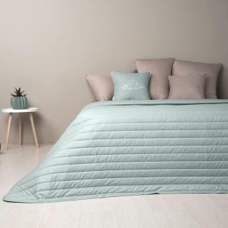 SEI Design Bettüberwurf Wende-Tagesdecke Living Trend mint/Taupe, gesteppt