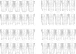 Jägermeister Plastik Becher 2/4cl geeicht - 40er Set