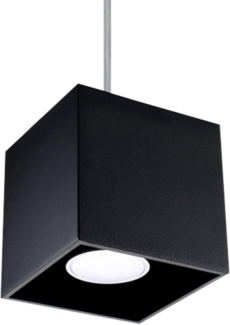 Sollux QUAD moderne Hängelampe eckig schwarz 10x10cm 1-flg. GU10