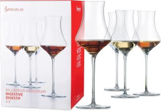 Spiegelau Willsberger Anniversary Digestif, 4er Set, Digestifglas, Schnapsglas, Trinkglas, Kristallglas, 191 ml, 1416176