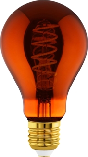Eglo 110089 LED Filament Leuchtmittel E27 Decorative Spirale kupferfarben L:13cm Ø:7. 5cm dimmbar 2000K