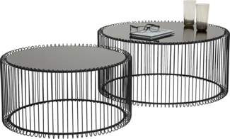 KARE Design Couchtisch Wire Black (2er-Set) 79577