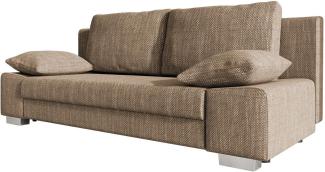 Mirjan24 Sofa Laura mit Schlaffunktion und Bettkasten, Lawa 02 beige