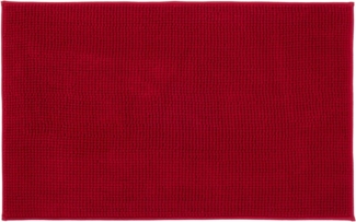 Gözze Badematte Chenille, Höhe 15 mm, rutschhemmend beschichtet, fußbodenheizungsgeeignet, Polyester, rechteckig, Badteppich, Uni Farben, besonders weich durch Microfaser, waschbar