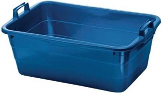 Wanne eckig 62 cm blau