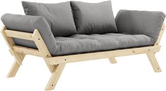 KARUP DESIGN BEBOP Futonsofa Gestell Natur Matratze Grau