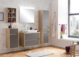 SCHILDMEYER Spiegel Badspiegel Spiegelelement Sensor Touch Moon 80 x 72 x 3 cm