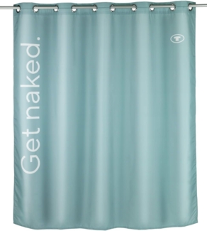 TOM TAILOR HOME Duschvorhang Sage Badewanne Dusche Breite 180 cm (1-tlg, 1x Duschvorhang), Anti-Schimmel, Antibakteriell, Wasserabweisend, Waschbar