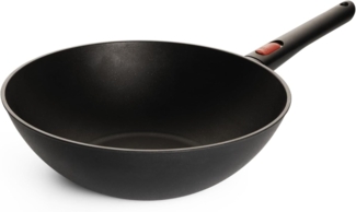 WOLL Wok Eco Lite QXR Ø 30 cm/ H: 10 cm / 4,1 L PFAS‑frei Diamond‑QXR Versiegelung Aluminium (100 % recycelt) abnehmbarer Griff alle Herdarten inkl. Induktion bis 250 °C Spülmaschinenfest