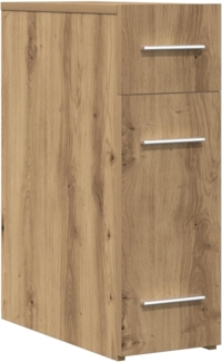 vidaXL Fächerschrank Apothekerschrank Artisan Eiche 20 x 45,5 x 60 cm Holzwerkstoff (1-St)