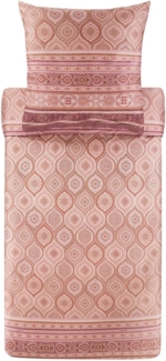 Bassetti KISSENHÜLLE zu BW HANBURY PUDERROSA 100% reiner Baumwollsatin Lizens/Zertifikat:OEKO-TEX 40x80 geometrisches Muster *9330012 HW 2024 Neuheiten