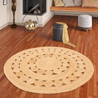 Pergamon Sisalteppich Naturfaser Teppich Jute Salsa Trend Rund, Rund, Höhe: 8 mm