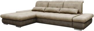 VitaliSpa Ecksofa HAMPTON Schlaffunktion Couch Schlafsofa Bett Bettkasten Taschenfederkern Sofa XXL