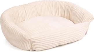 Wallace & Jones Hundekorb Hundebett Cordo - beige versch. Größen S / M / L, Breitcord- Obermaterial, weicher und komfortabler Schlafplatz