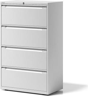 Hängeregistraturschrank Essentials, 4 Hängeregistratur à H 304 mm, Farbe verkehrsweiß