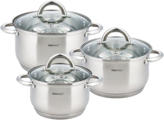 Kinghoff Kochen Kinghoff Töpfe Silver 6 Stück KH4447