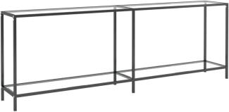 Konsolentisch Transparent 220 x 35 x 75,5 cm Hartglas [331710]