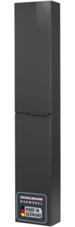 Fackelmann LUNA Hochschrank slim 30cm, Schwarz/Anthrazit