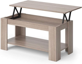 Vicco Couchtisch Sonoma 100 x 50 cm mit Liftfunktion, Lorenz