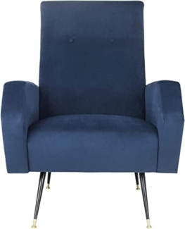 SAFAVIEH Modern Upholstered Accent Chair, in Navy