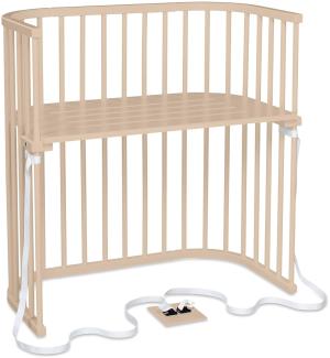 babybay Boxspring Beistellbett, beige lackiert, extra belüftet