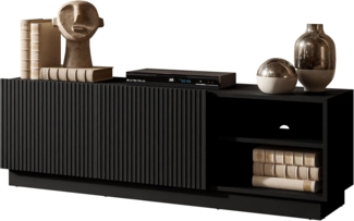 TV-Lowboard Liwerio 150 2D (Farbe: Schwarz)