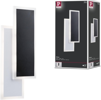 Paulmann 71167 LED Wandleuchte 2Form rechteckig Weiß Schwarz 4000K 1070lm