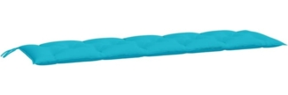 vidaXL Gartenbank-Auflage Türkis 180x50x7 cm Oxford-Gewebe 361639